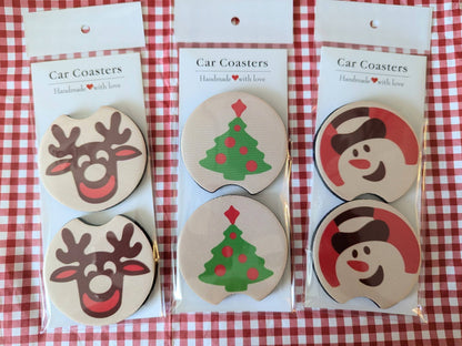Christmas Sugar Cookie Car Coasters