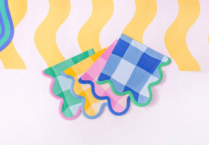 Colorwave Gingham Cocktail Napkins (20 ct)