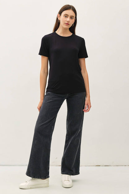 Bamboo Modal Basic Round Neck T-Shirt