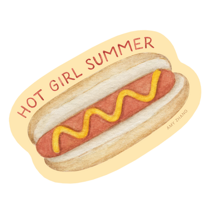 Hot Girl Summer Hot Dog Sticker