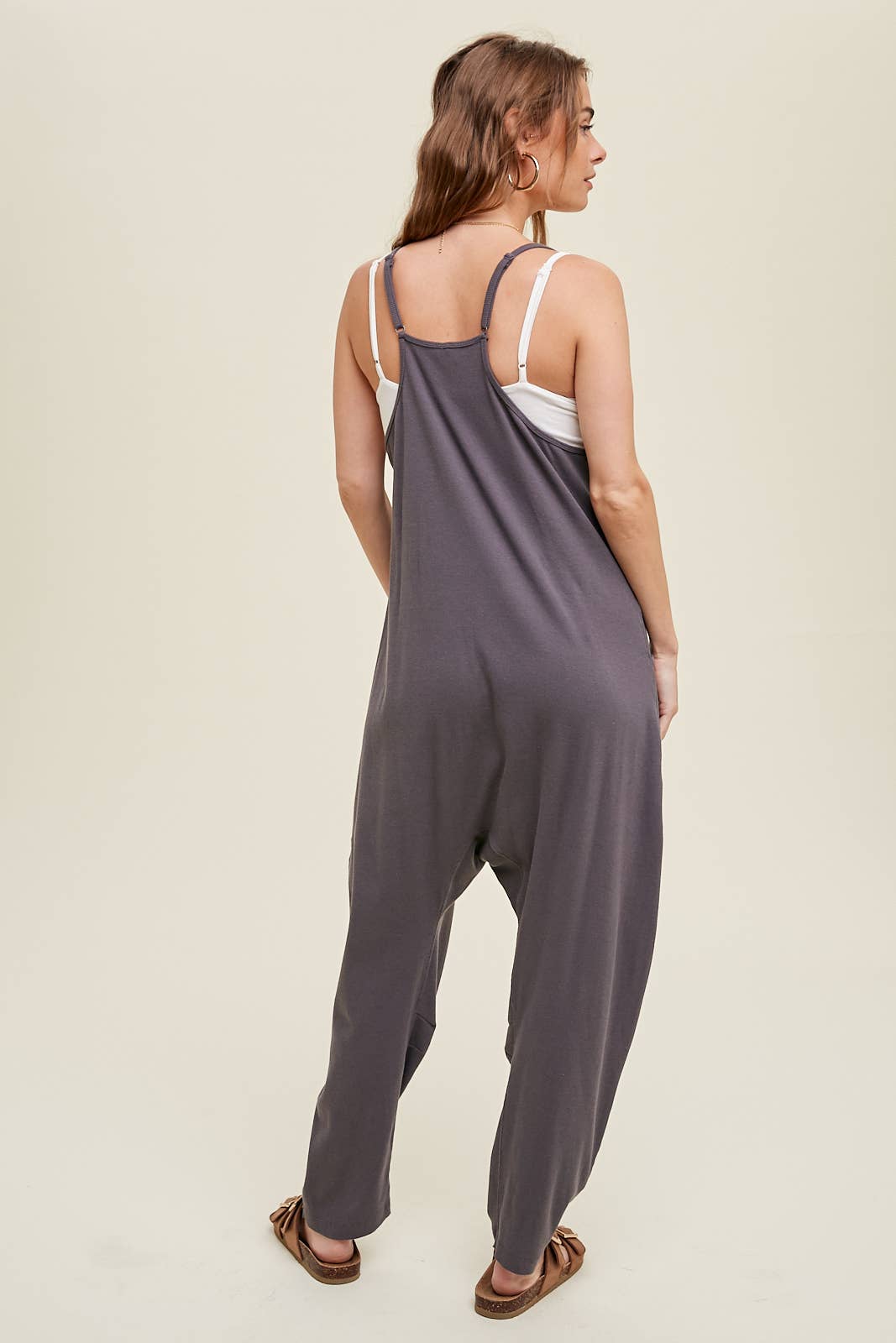 Ribbed Knit Jumpsuit With Pockets