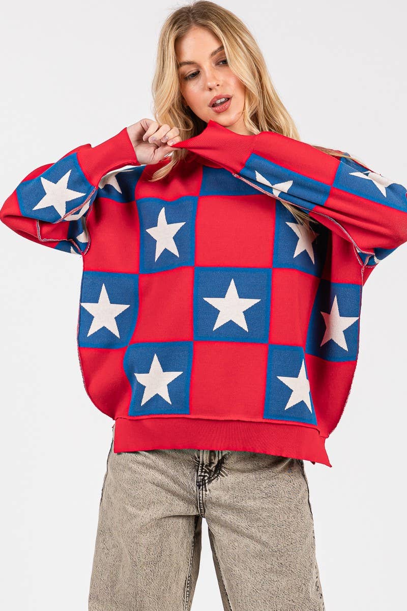 Americana Checkered Top