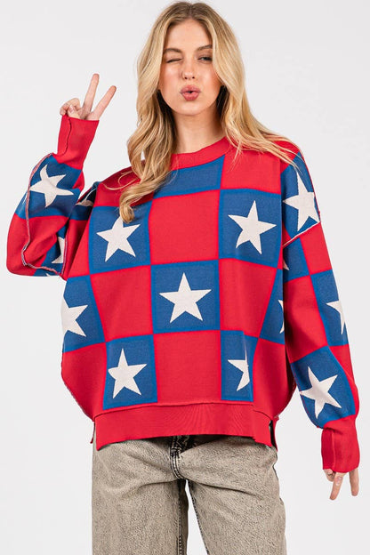 Americana Checkered Top