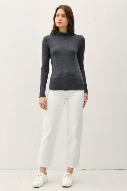 Turtleneck Knit Top