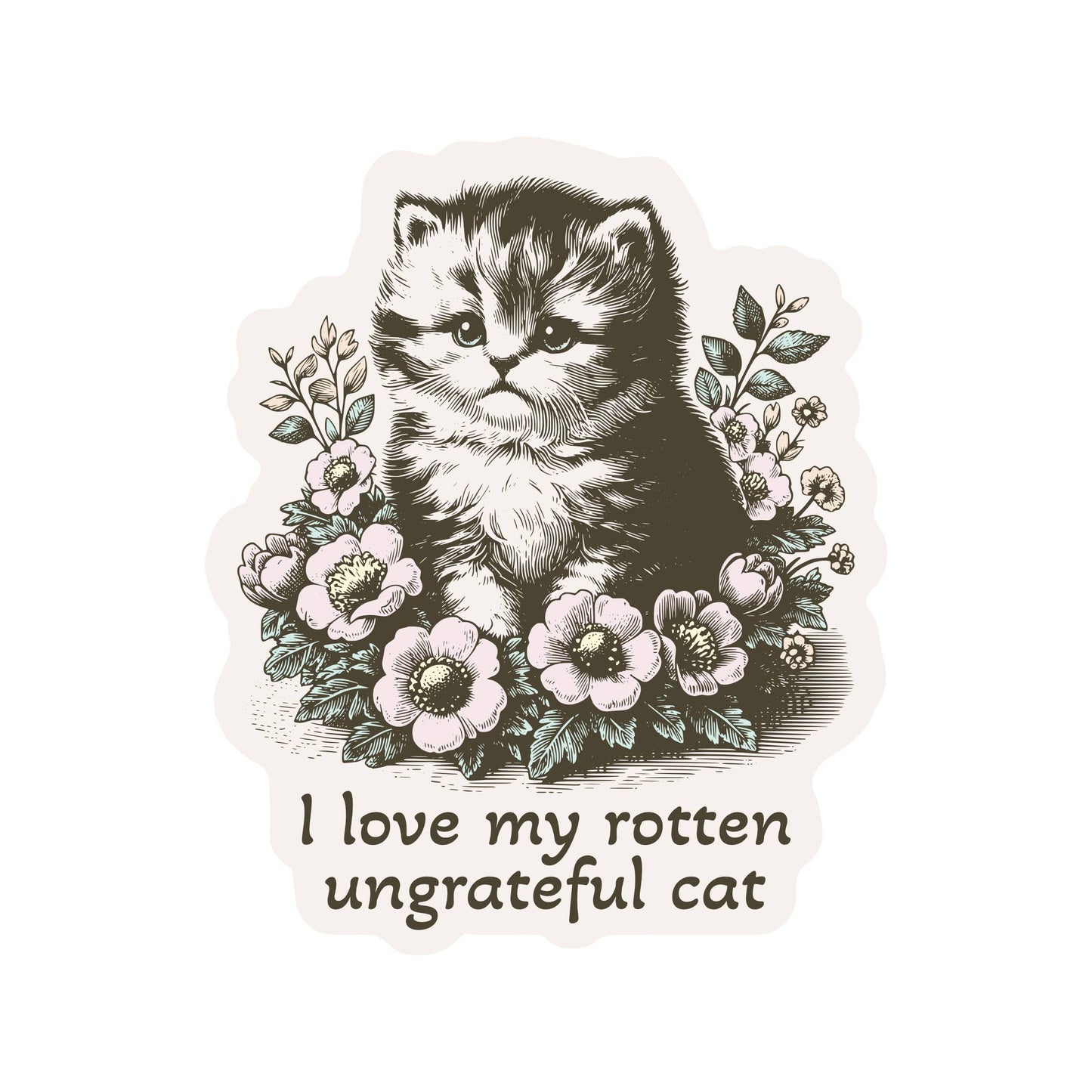 Rotten Kitty Cat Sticker
