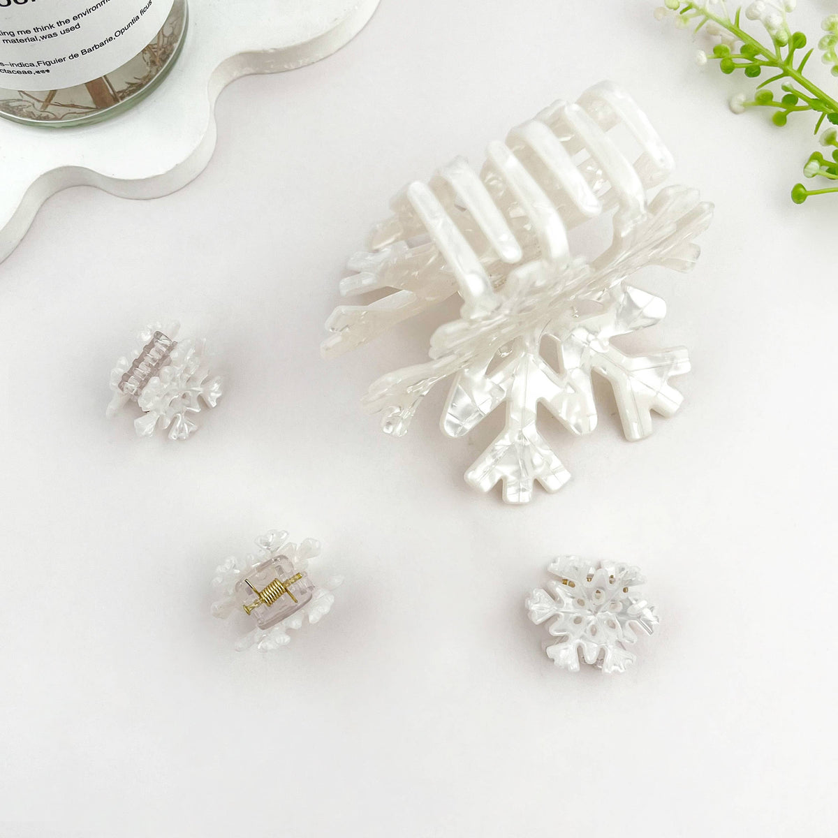 Christmas Snowflake Claw Clip