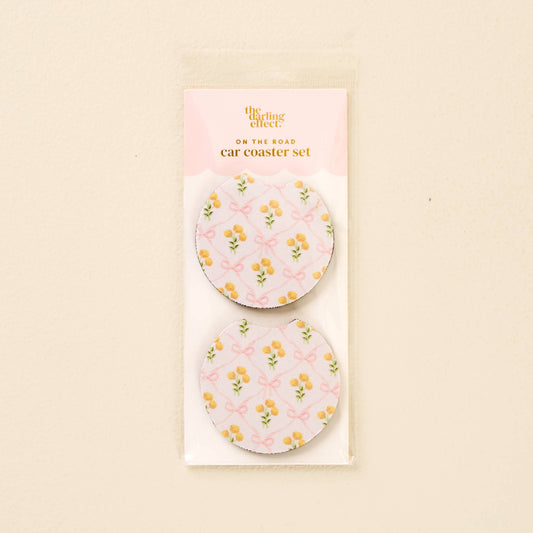 On the Road Car Coaster Set-Marigold Lane Pink