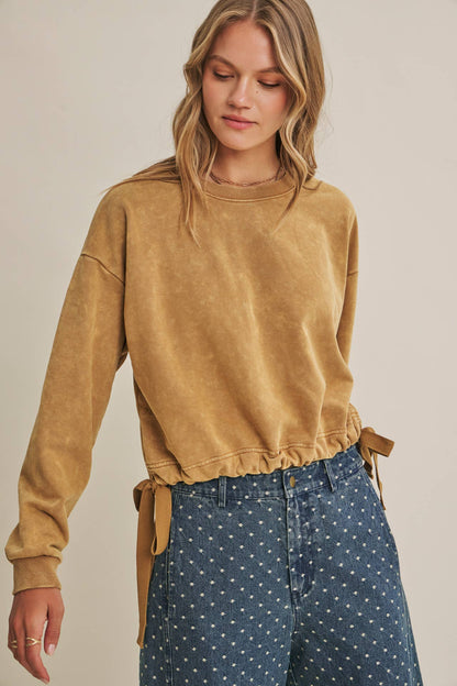 Soft Faded Mineral Wash Sweatshirt