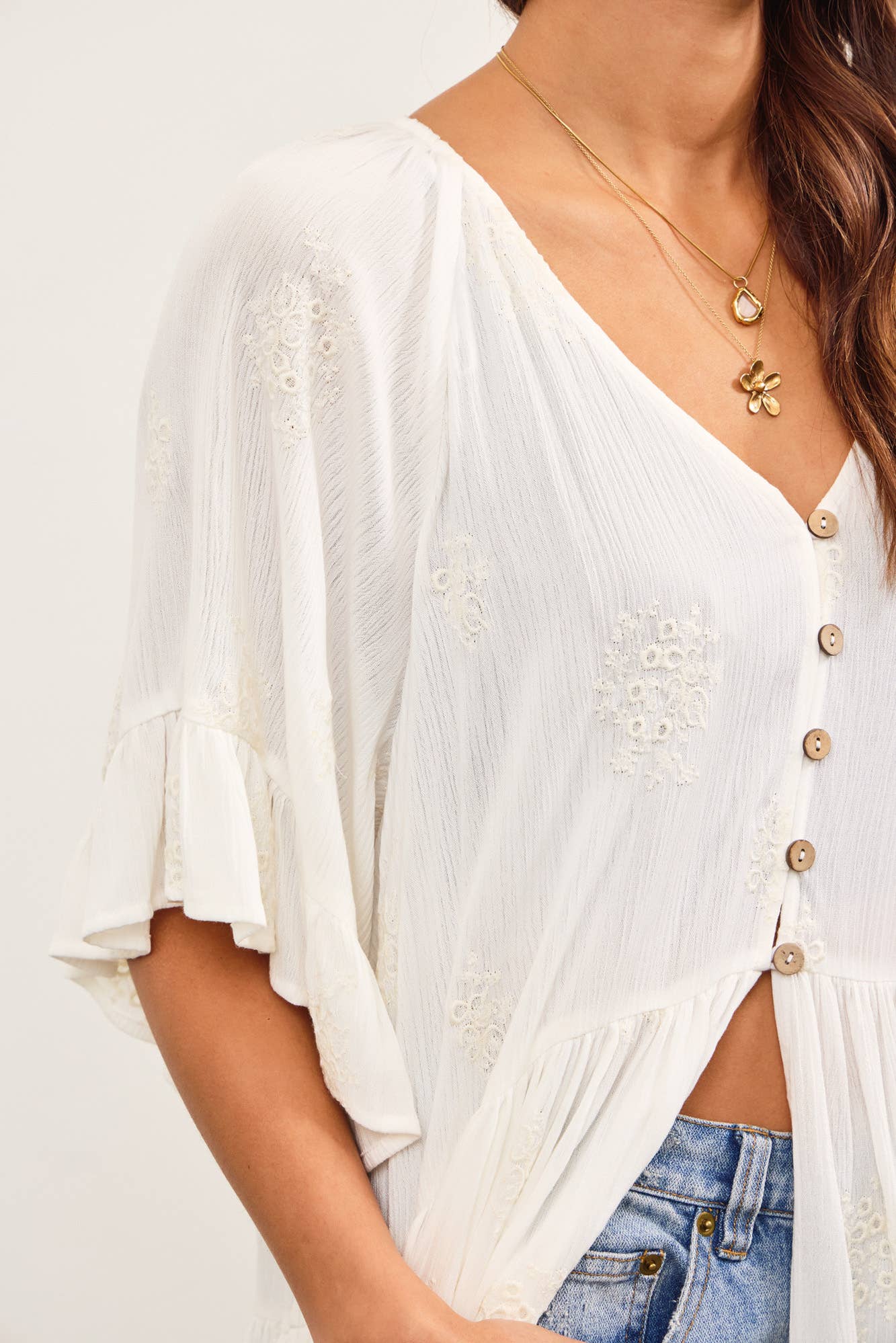 Ruffle Hem Duster
