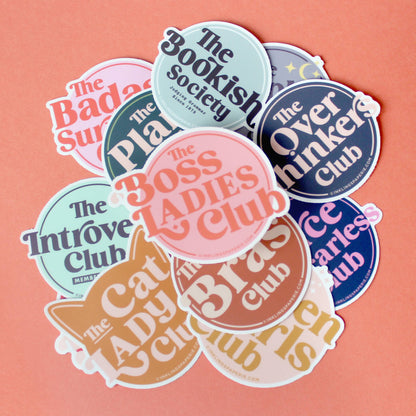 Cat Lady Club Vinyl Sticker