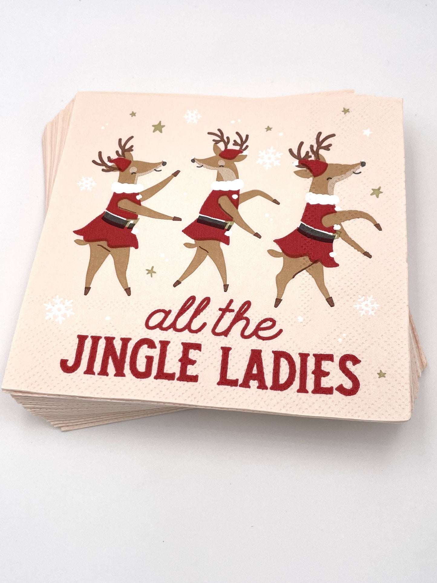 Funny Christmas Cocktail Napkins | Jingle Ladies