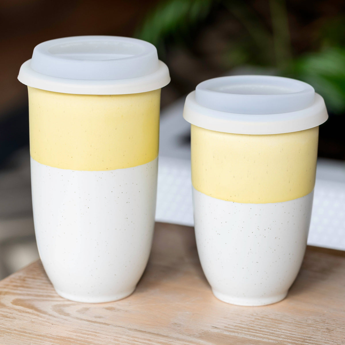 Lemon Ceramic Travel Cup 16oz | Perfect Christmas Gifts