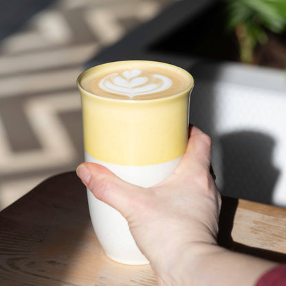 Lemon Ceramic Travel Cup 16oz | Perfect Christmas Gifts