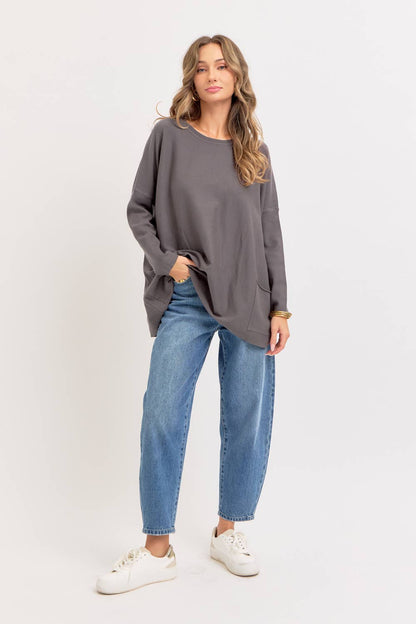Oversized Round Neck Sweater