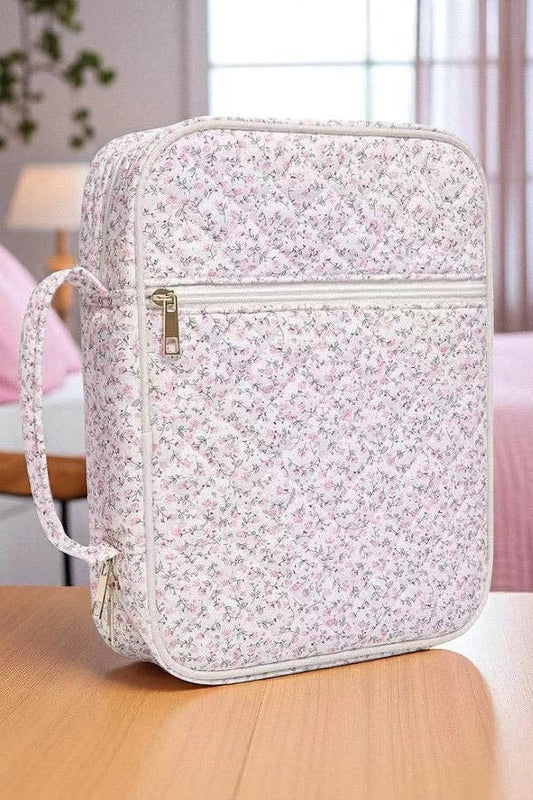 Naomi Pink Floral Print Bible Cover