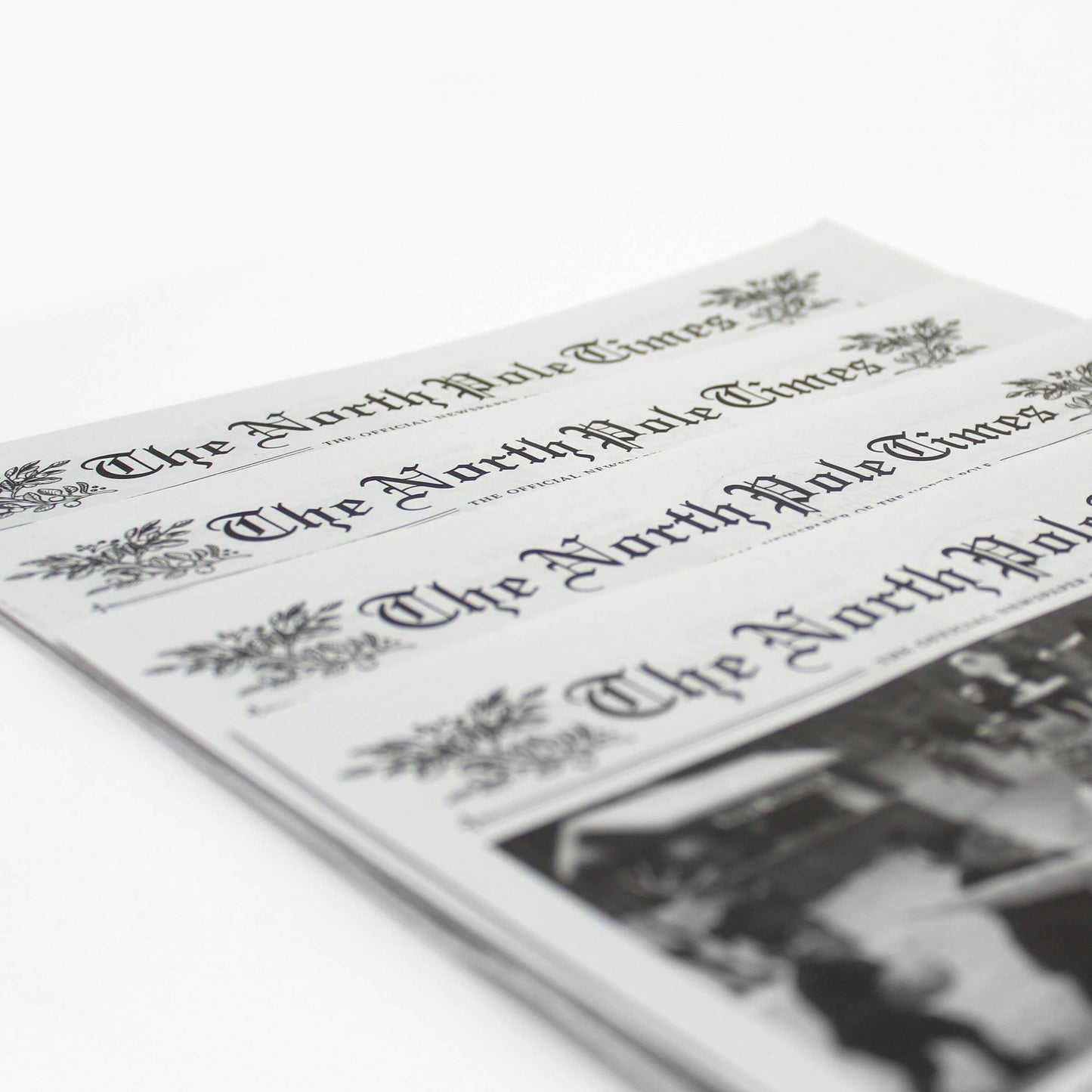 4pk North Pole Times - Newspaper and Gift Wrap