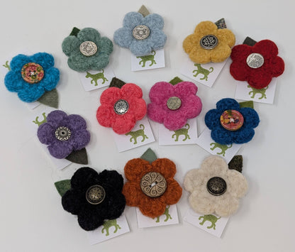 Felted Flower Pin
