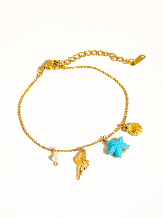 Davina Shells and Star Charm Bracelet