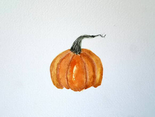 Matted Art Print - Pumpkin