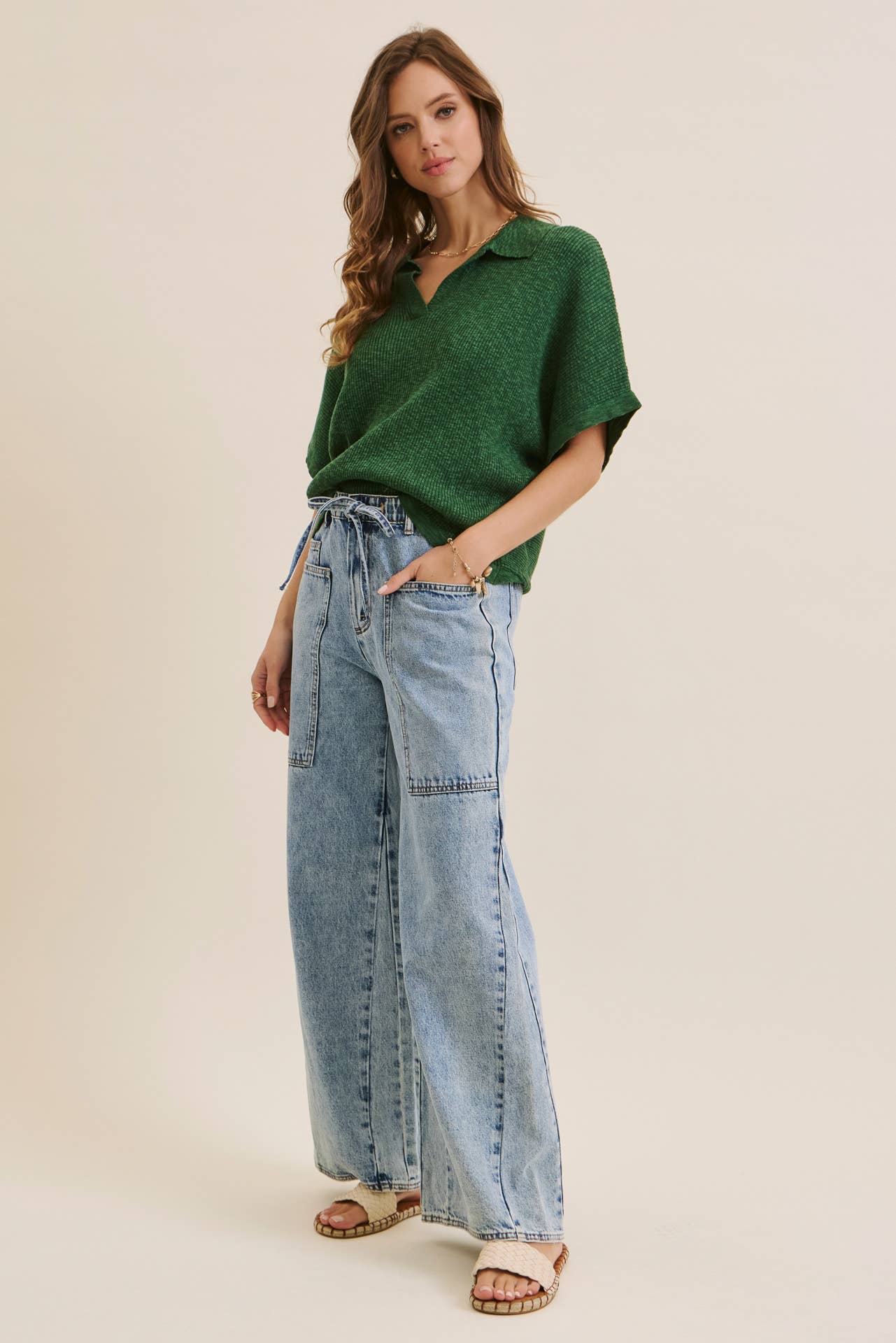 Ease and Grace Wide Leg Jeans