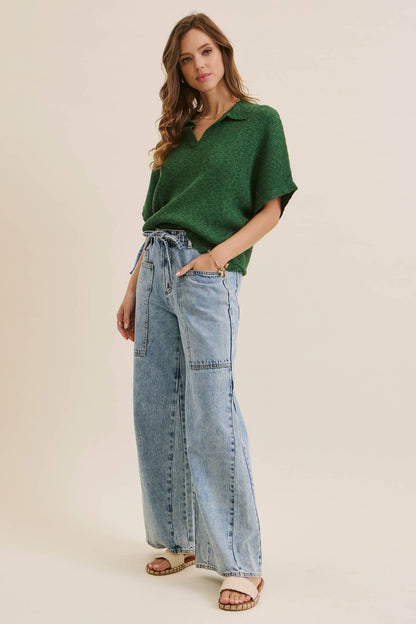Ease and Grace Wide Leg Jeans