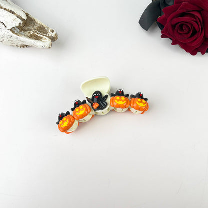 Halloween Pumpkin Party Ghost Skull Hair Claw Clip