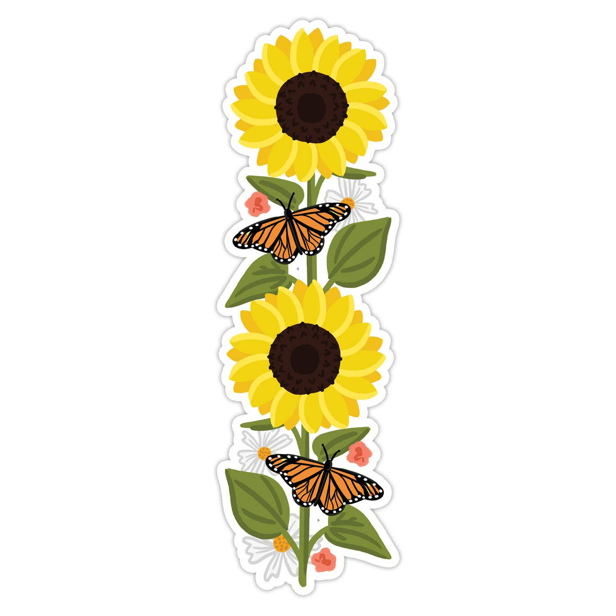 Sunflowers Die Cut Bookmark