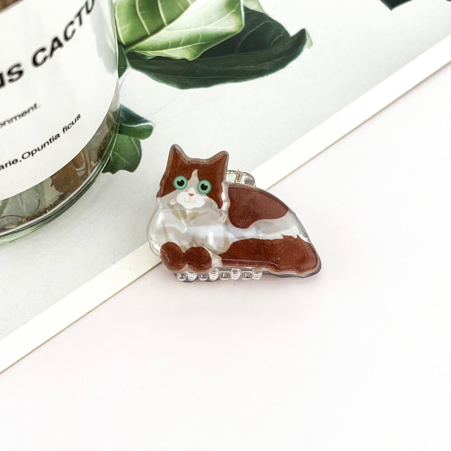 Mini Cute Kitten Claw Clip