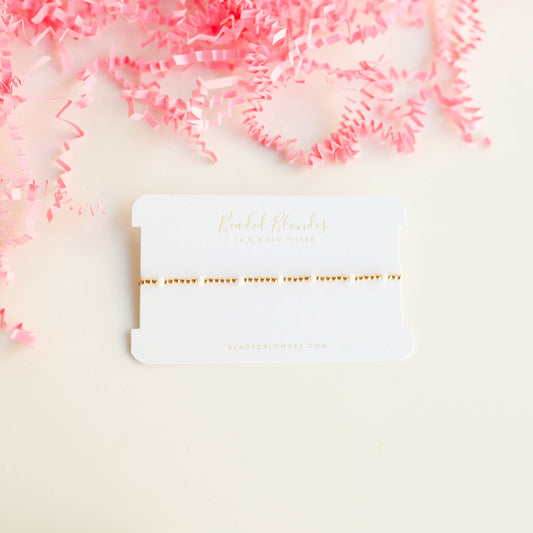 Dainty Poppi Bracelet in White