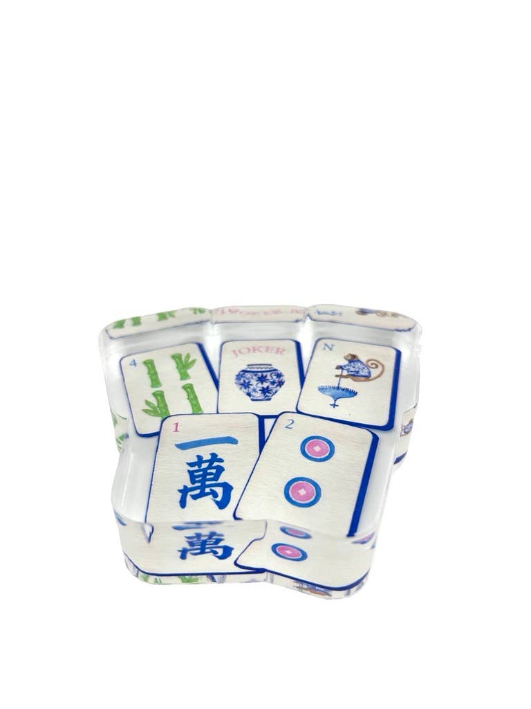 Mahjong I Acrylic Napkin Weight