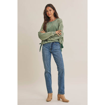 Soft Faded Mineral Wash Sweatshirt