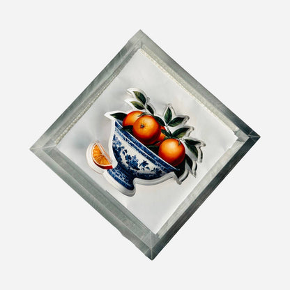 Mandarin Acrylic Napkin Weight