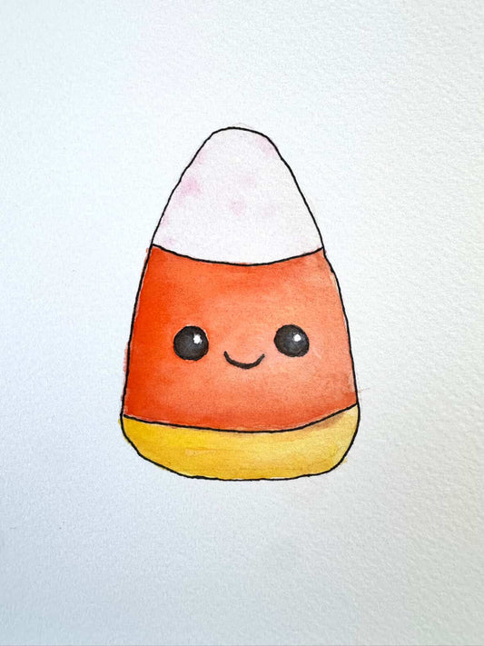 Matted Art Print - Candy Corn