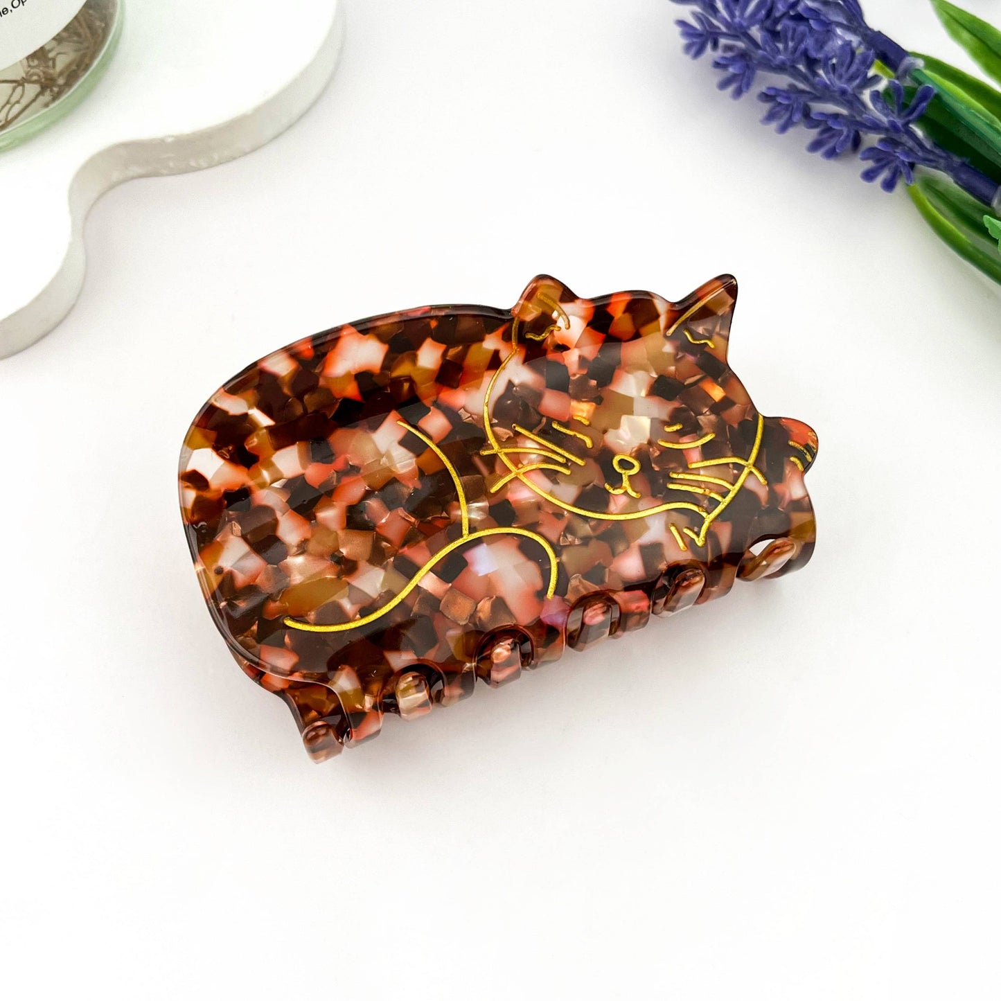 Sleeping Cat Claw Clip
