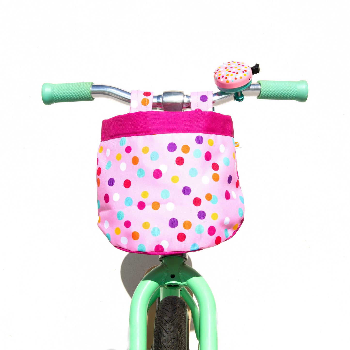 Confetti Bike & Scooter Front Canvas Basket