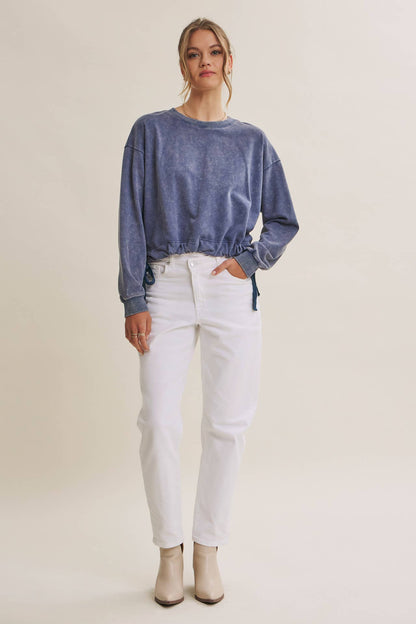 Soft Faded Mineral Wash Sweatshirt