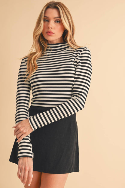 Tarah Mock Neck Top