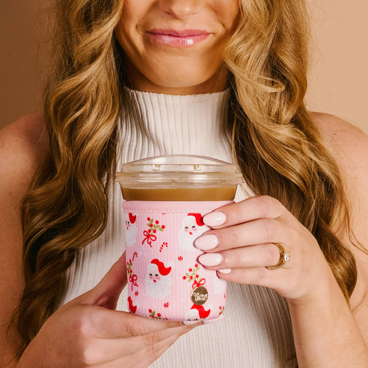 Holly Jolly Santa Drink Sleeve - Regular