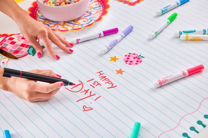 'Write On! Paper Table Runner with Stickers