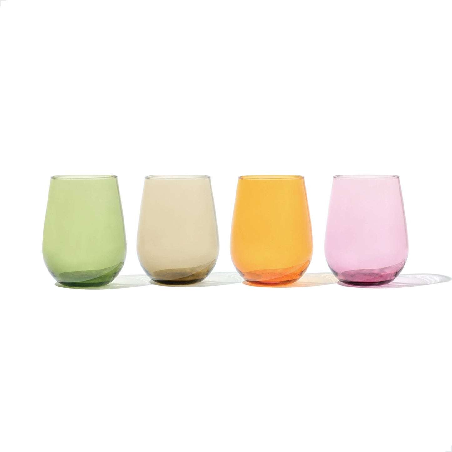 TOSSWARE RESERVE 16oz Stemless Wine Color Series SET OF 4