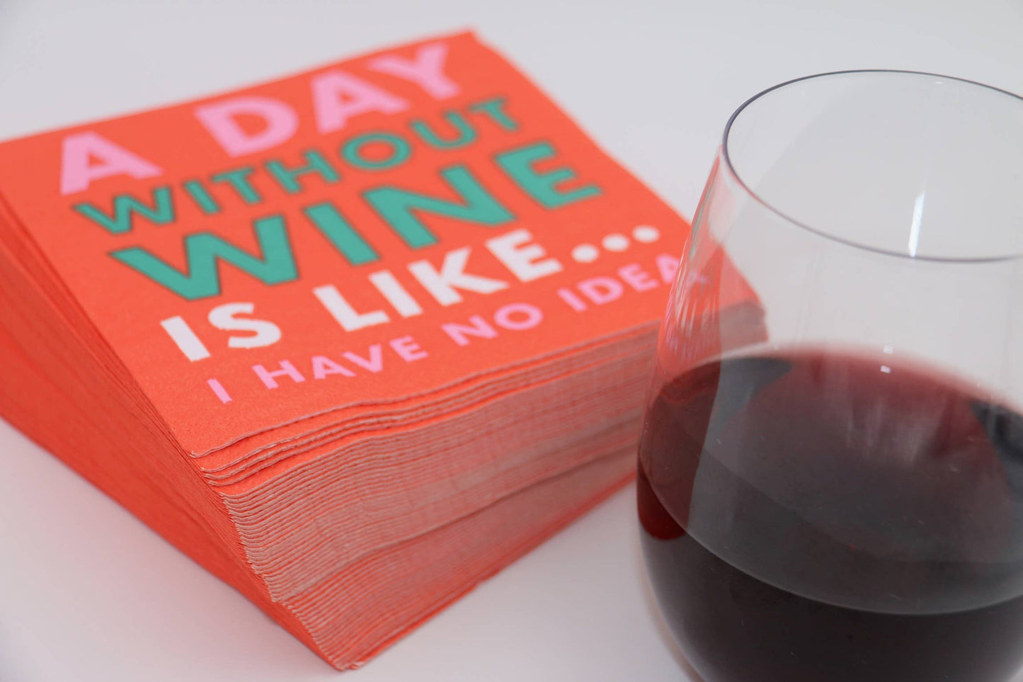 Funny Cocktail Napkins | A Day Without Wine