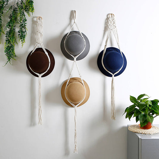 Hat Storage Display Stand Macrame Wall Hanger