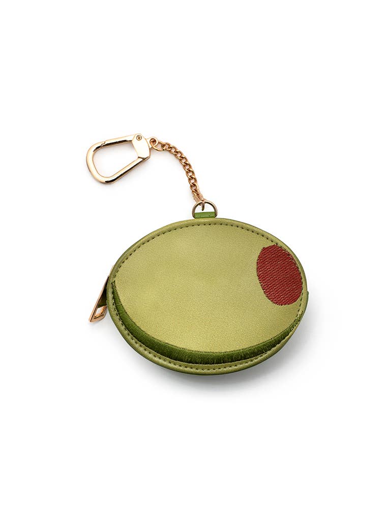 2-in-1 Bag Charm & Reusable Shopper Bag - Green Olive