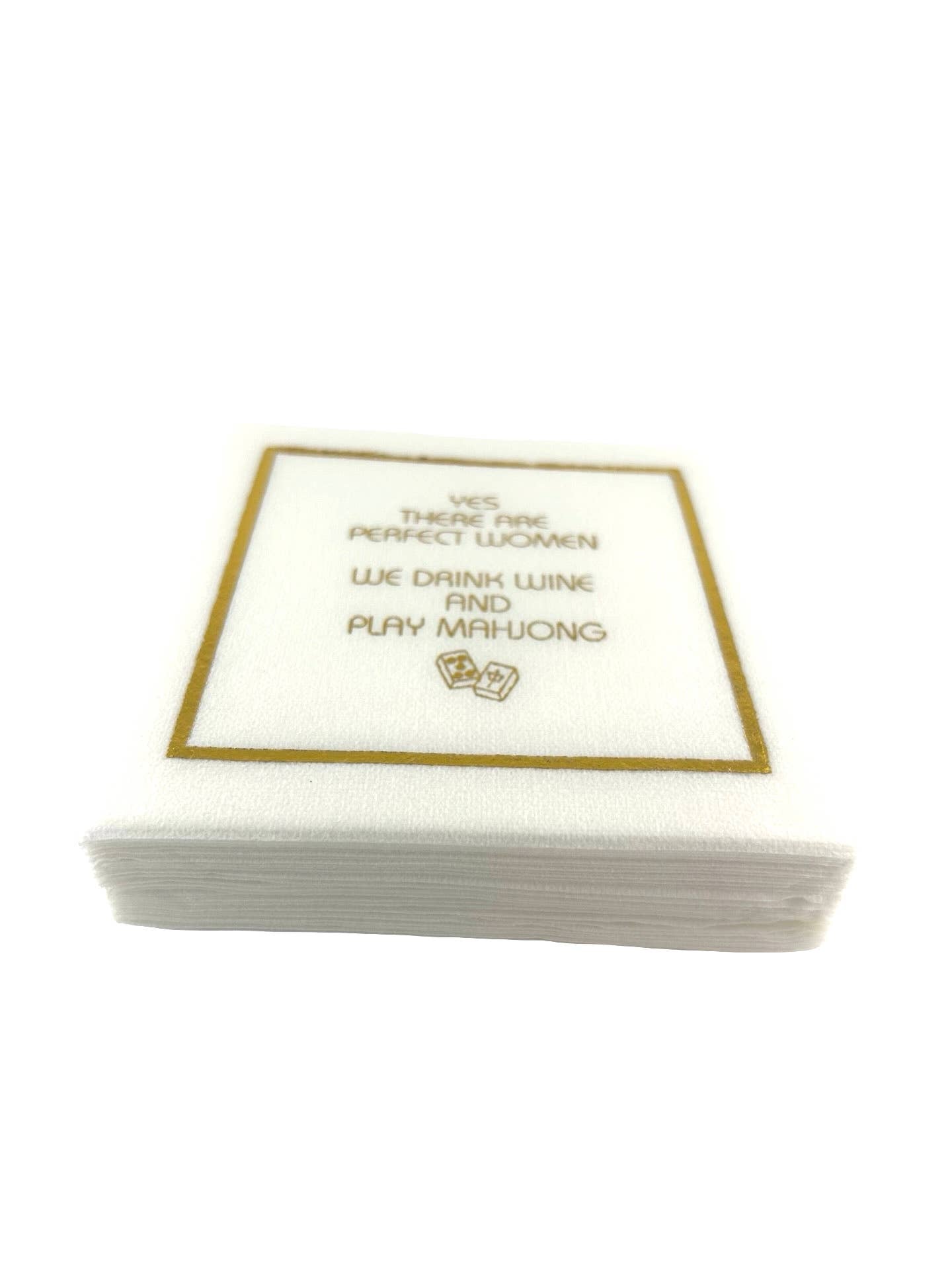 Perfect Women Linen-Feel Cocktail Napkins
