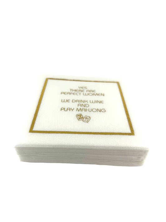 Perfect Women Linen-Feel Cocktail Napkins