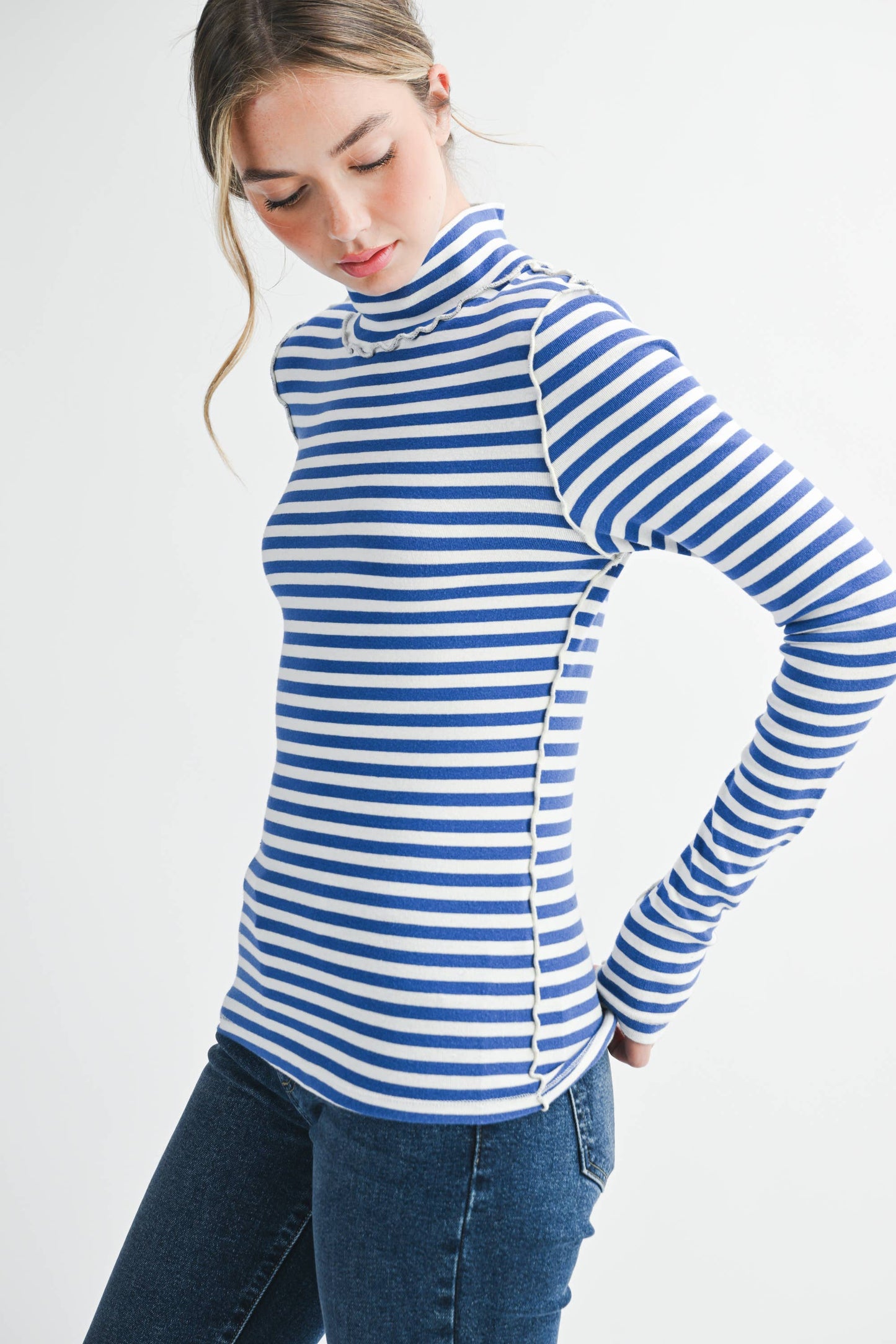 Tarah Mock Neck Top