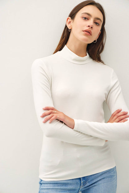 Turtleneck Knit Top