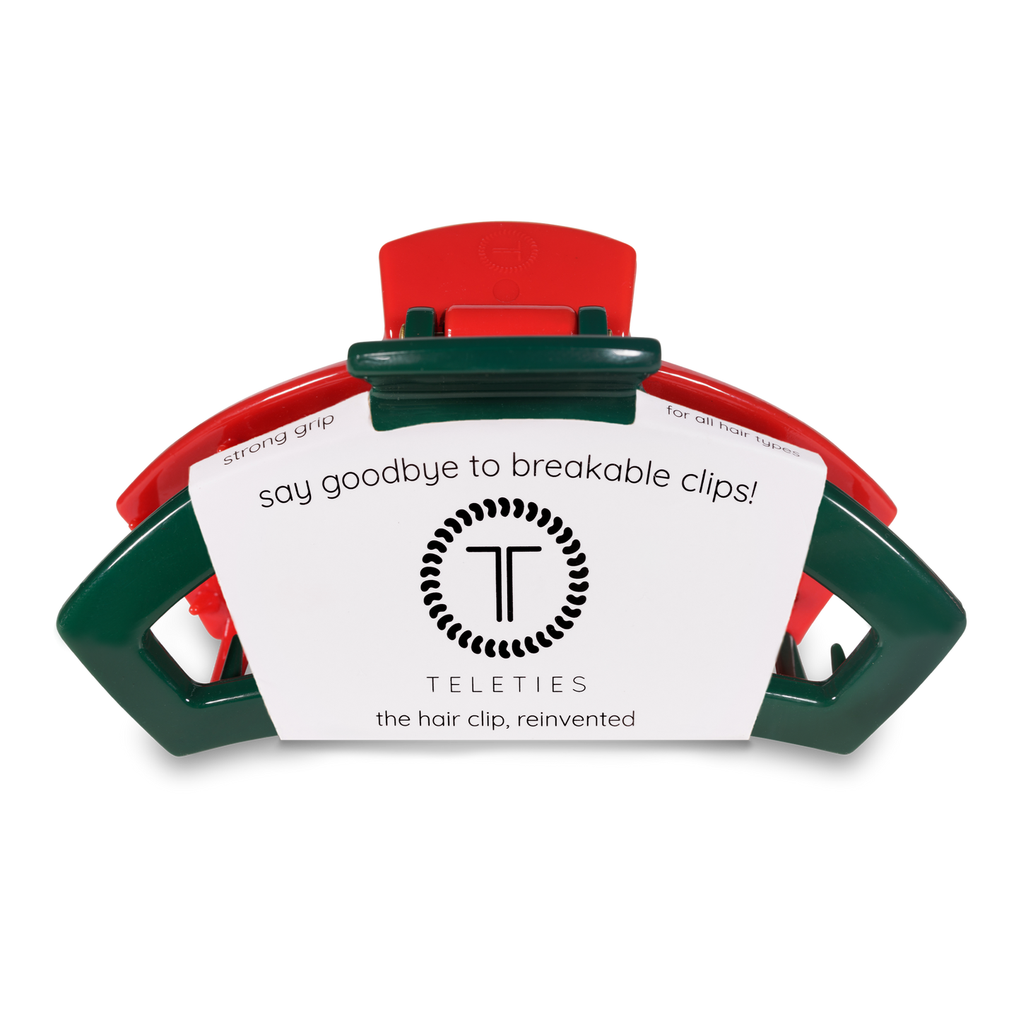 Open Red and Green Large Hair Clip