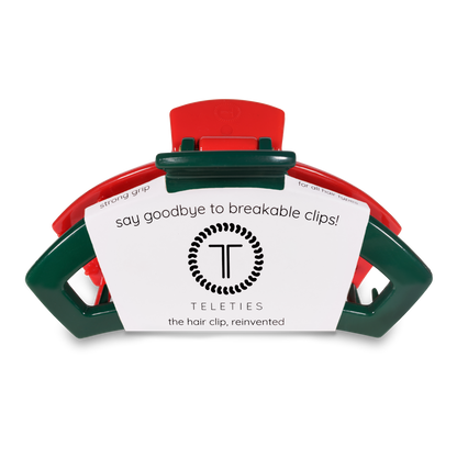 Open Red and Green Large Hair Clip