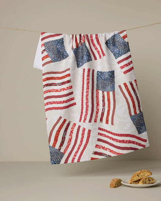 Geometry Patchwork Pride Tea Towel